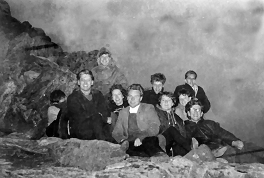 On Top of Snowdon sunrise June 21st 1964